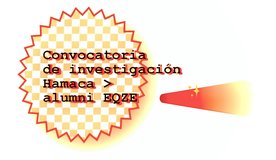 Resolució convocatòria de recerca Hamaca > alumni EQZE 2025